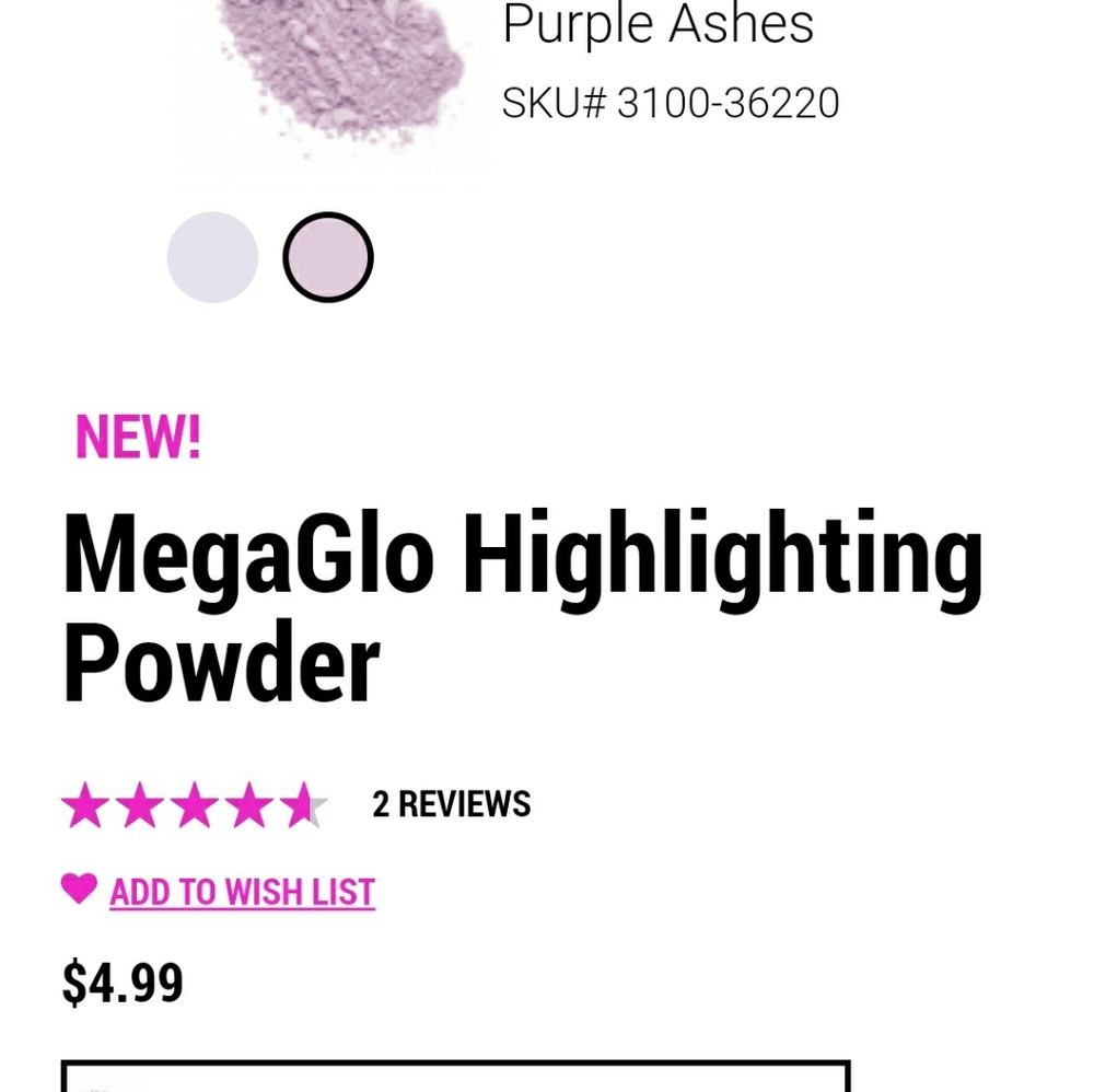 Wet n wild highlights